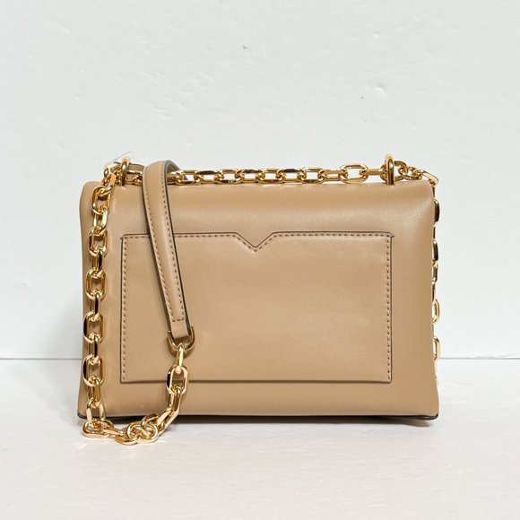 Michael Kors CECE Medium Pocket Shoulder Crossbody Bag Camel Multi - Picture 7 of 10